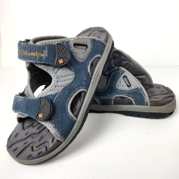 Columbia Omni Grip Leather Open Back Sport Sandals Gray Adjustable Womens 5 - Picture 1 of 6